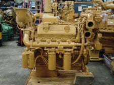 503 HP Caterpillar #3408-DITA, diesel marine engine, sound attenuated enclosure 1, hydromechanical governor