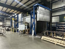 120" work width x 96" work height Granco Clark, Aluminum Extrusion Age Oven, 500&deg;F max. temperature, 25,000