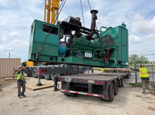 2000 KW Cummins #DQKC, diesel generator set, 660 hours, QSK60-G6 engine, sound attenuated enclosure, 3000