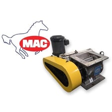 8" MAC Equipment #MD20, Stainless Steel square rotary airlock valve, 8-vane, 3/4 HP, 208-230/460 V.