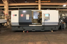 Haas #ST-40, CNC lathe, 35.5" swing, 15" hydraulic chuck, 40 HP, toolsetter, chip conveyor, 2012