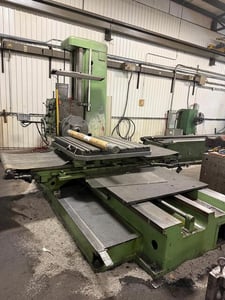 3.9" Tos Varnsdorf #W100A, table type horizontal boring mill, 63" X, 44.1" Y, 49.2" Z, 4-Axis AccuRite