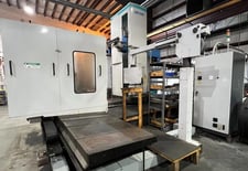 5.1" SNK, Ikegai #NB-130P, CNC table type horizontal boring mill, Fanuc 18i-MB, 137.8" X, 98.4" Y, 63" Z, Cat
