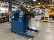8000 lb. CWP #4RM-18, pull off coil reel, 18" width, 60" outside dimensions, 19.5"-24.5" ID, 3-leaf mandrel