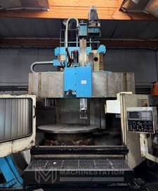 60" Olympia #V60-LS, CNC vertical turret lathe, 80" swing, 60" 4-jaw chuck, Fanuc 18T