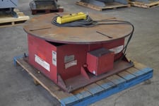 12000 lb. Weldwire #WWFT-12, floor turntable, 60" table, 24" tbl height, variable speed rotation