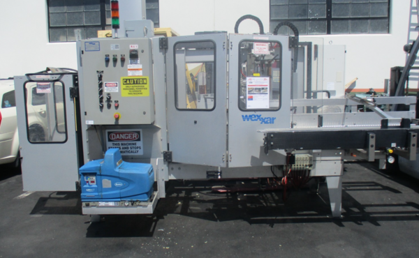 Wexxar #WF2HT, automatic case erector / box taping machine, Nordson ProBlue-7