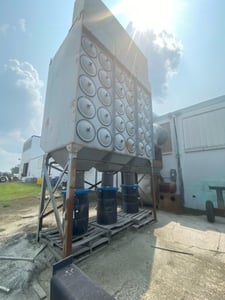 32000 cfm Breco #5-60, cartridge dust collector, (60) filters, automatic pulse clean system