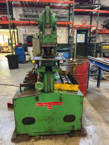 6" x 6" x 3/8" Uni-Hydro #66-24, Hydraulic Ironworker, 66 Ton