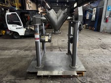 1 cu.ft. Patterson Kelley, Stainless Steel V-Blender, Liquid Feed Intensifier Bar, Main Shell Drive, 325