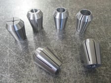 1/16" - 3/8" Steel Spring Collet Set, 6-Piece, E-16