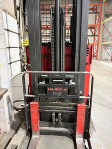 4000 lb. Raymond #EASI-R40TT, stand up narrow reach truck, 1999
