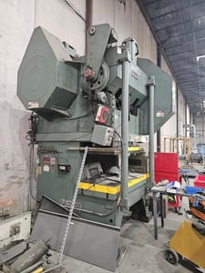 150 Ton, Precision #150G, OBI Double Crank Gap Press, 6" stroke, 3" adj., 22" Shut Height, 35 SPM, 72" x30"