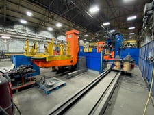 Cloos #QRC-E-410, high performance dual station robot, 2012