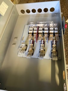 1200 Amp. Eaton, 600 Volts, 3 Pole, Fused Disconnect, Very Nice Used