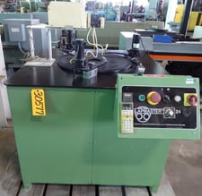 24" Lapmaster, pad polisher & lapper, 3 rings, pump, timer, motorized arms, 1997