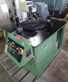 24" Lapmaster, pad polisher & lapper, 3 rings, pump, timer, motorized arms, 1997