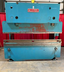 45 Ton, Allsteel #45-8, hydraulic press brake, 8' overall, 78" between housing, 6" stroke, 15" DL, 15-45 SPM