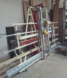Safety Speed #7400-XL, vertical panel saw, 64" max crosscut, 2.125" cut thickness, 2 HP, 208-230 V., 3-phase