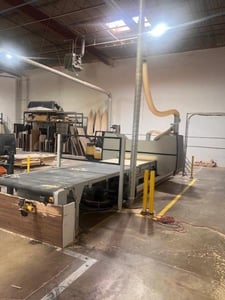 Holz-Her #Dynestic-7505, CNC router, 5' x 10.5' phenolic matrix table, 122" X, 62.2" Y, 12.4" Z, 24k RPM