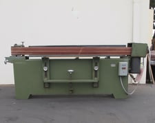 6" x 168" Rodgers #40-A, edge sander, non-oscillating, 5 HP, 1725 RPM, 11.25" x 50" front table