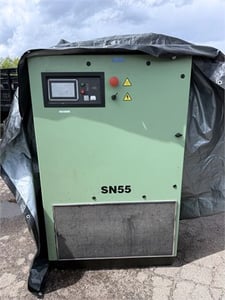 377 cfm, 175 psig, Sullair #SN55, rotary screw air compressor, 75 HP, TEFC motor, 35000 hours, 2020