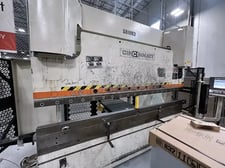 90 Ton, Cincinnati #90PF+6, hydraulic press brake, 8' overall, 72" between housing, 8" stroke, 7" throat, 15"