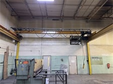 2 Ton, DEMAG, 40' span, single girder overhead crane, wire rope hoist, dismounted, no uprights