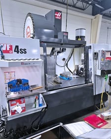 Haas #VF-4SS, CNC vertical machining center, 5-Axis, w/ TR160Y trunnion, 40 automatic tool changer, 50" X