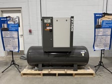51 cfm, 125 psi, Schulz #SRP-4015E-Dynamic, rotary screw air compressor, 15 HP, 208-230/460 V., new