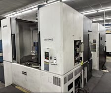 Okuma #MA600HII, CNC horizontal machining center, OSP-P300MA, 110 automatic tool changer, 39.3" X, 35.4" Y