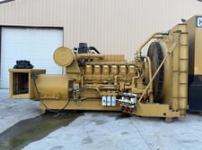 1,500 KW Caterpillar #3516, diesel generator set, 480V., 3-Ph., 60 Hz, standby, open skid, 119,295 hours, 1992
