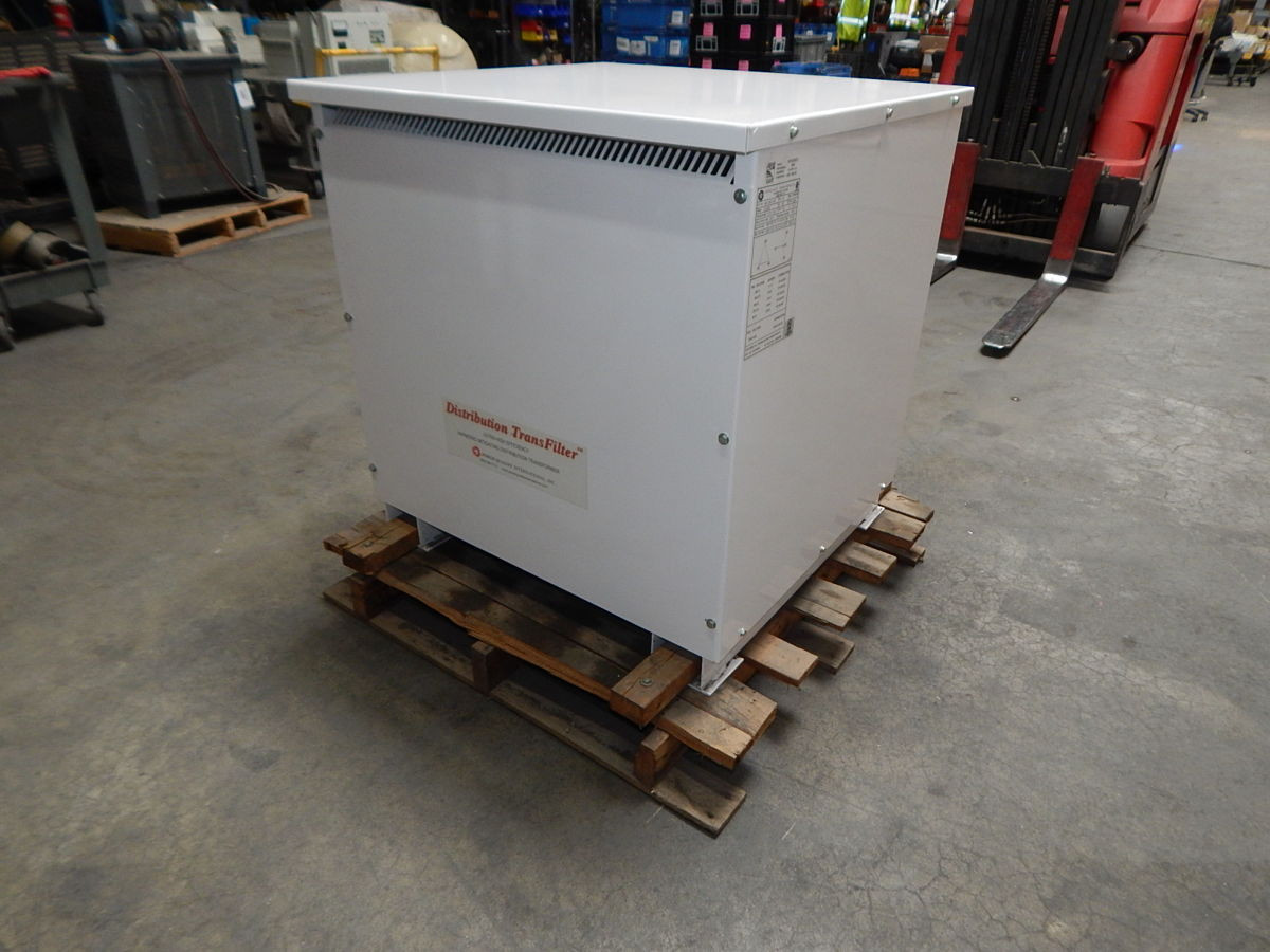 75 KVA 480 Primary, 120/208 Secondary, Power Quality International DY30-60-075-480, dry type transformer, 3