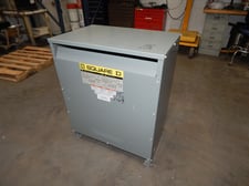 75 KVA, 480 Primary, 208Y/120 Secondary, Square D 75T132H, dry type transformer, 3 Phase (2 available)
