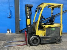 5800 lb. Hyster #E60XN-33, Electric Forklift, 187.7" Lift Height, 42" x 5" Forks, 15,268 hours, 48 V.
