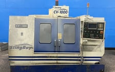 Causing #CV-1000, CNC Vertical Machining Center, 19.5" x 42" Table, 20 Automatic Tool Changer, Fanuc 0i-MD