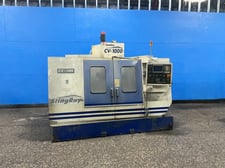Causing #CV-1000, CNC Vertical Machining Center, 19.5" x 42" Table, 20 Automatic Tool Changer, Fanuc 0i-MD