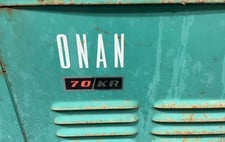 70 KW Onan #70-OKR-15R/9296T, Dual Fuel Generator Set, 600 Volts, 58 KVA, 1800 RPM, 6,367 hours