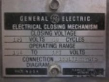 1600 Amps, General Electric, AKR-4A-50, electrically operated, drawout, #AB1382