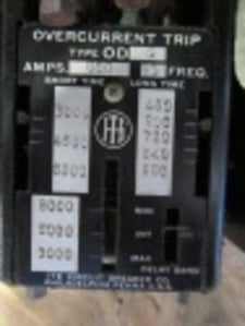 600 Amps, Siemens, K-600, manually operated, drawout, #AB5456