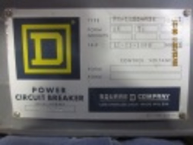1600 Amps, Square D, PB-1600-M3S, manually operated, drawout, #AB4141