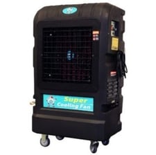 8246 cfm, Super Cooling Fans #M-902-Cool, Portable Evaporative Water Cooling Fan, 1291 sq.ft., (3) 18"