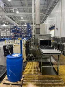 Ransohoff #LeanVeyor, pass-thru parts washer, 24" Wide x 30" Tunnel, 304 Stainless Steel, 2006