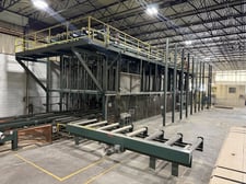 Automated Lumber Handling Grading and Stacking Line with Bin Sorter