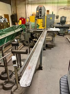 18" x 18" Marvel #8, tilting head vertical band saw, 14' 8" x .75" x .032" blade, 1 HP, 58-200 FPM
