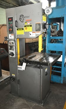 20" x 12" Marvel Spartan #S20V, vertical contour band saw with blade welder & rip fence attachment, 3 HP