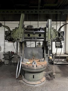 52" King, dual head vertical turret lathe, 30" stroke, 60" swing, 36" height under rail