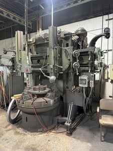 52" King #198, dual head vertical turret lathe, 60" swing, 30" stroke, 36" height under rail