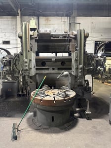 52" King #198, dual head vertical turret lathe, 60" swing, 30" stroke, 36" height under rail