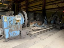 84" x 240" Safop Leonard #1500, heavy duty engine lathe, 62" 4-jaw chuck, inch/metric, 15" & 36" Steady Rest